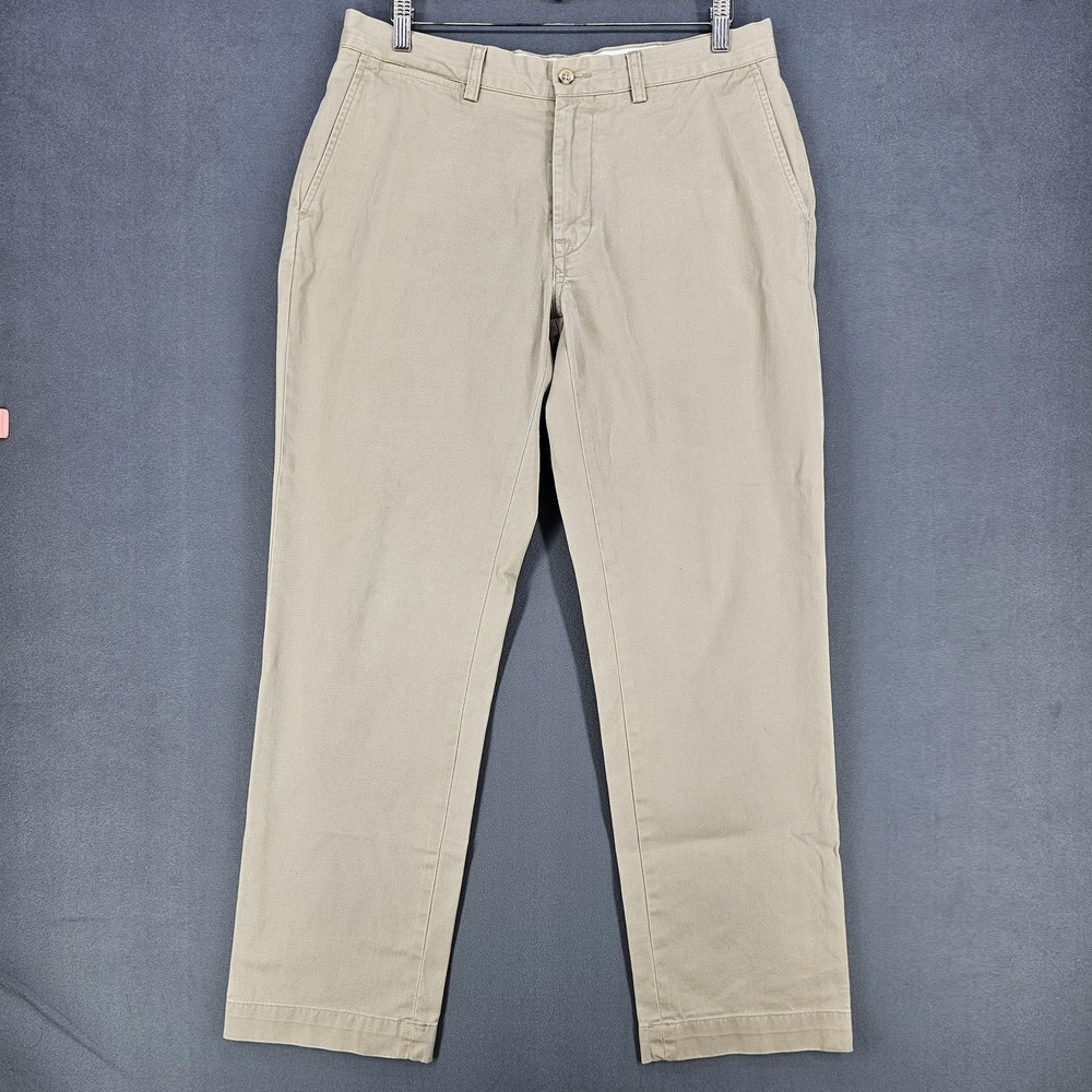 Polo Ralph Lauren Pants Mens 34x32 Beige Classic Fit Chino Straight Leg Casual